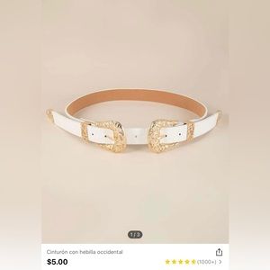 Belt white color
